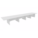 Platinum Range Conference Tables 25mm Top - Shaped Modesty Panel and Panel End Legs