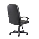 Cavalier High Back Managers Chair - Black Leather Faced