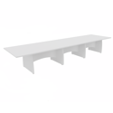 Platinum Range Conference Tables 25mm Top - Shaped Modesty Panel and Panel End Legs
