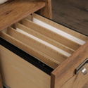 Executive Trestle style executive desk in Vintage Oak