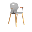 Titan Arc Wooden Four Leg Frame with Arms