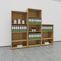 Wooden Bookcases (Solid Back Panels)