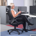 Tuscan High Back Fabric Managers Chair with Head Support