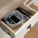 Shaker Style Home Office L-shaped Desk in a Soft White