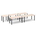 Semi Circular Radial Leg Meeting Table