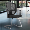 Chrome Cantilever Mesh Back Visitor Chair