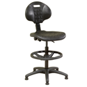 Industrial Polyurethane Draughtsman Chair on Glides