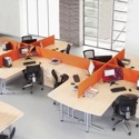 Straight Desk with Three Drawer Pedestals