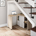 Pivot Cupboard Desk - Sonoma Oak