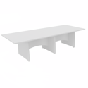 Platinum Range Conference Tables 25mm Top - Shaped Modesty Panel and Panel End Legs