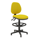 Medium Back Draughtsman Chair on Glides