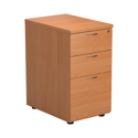 3 Drawer Desk High Pedestal