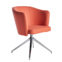Otis Single Seat Tub Chair with Four Star Swivel Base
