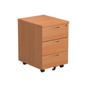2 and 3 Drawer Under Desk Mobile Pedestal