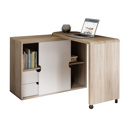 Pivot Cupboard Desk - Sonoma Oak