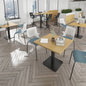 Brescia - Square Coffee Table with Flat Square Base