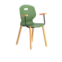 Titan Arc Wooden Four Leg Frame with Arms