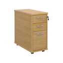 Tall Slimline Mobile Three Drawer Pedestal