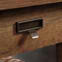 Executive Trestle style executive desk in Vintage Oak