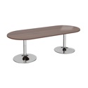 Trumpet Base Radial End Boardroom Table