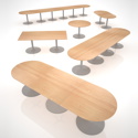 Trumpet Base Circular Boardroom Table