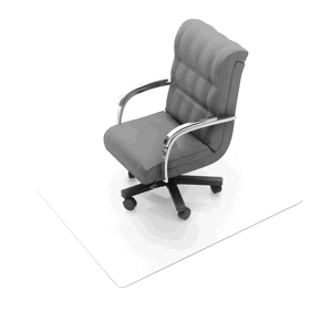 Mural Polycarbonate Low Pile Carpet Clear Chair Mat