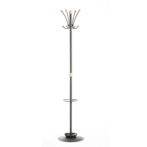 Coat & Umbrella Stand with Eight Coat Hooks and Umbrella Hooks