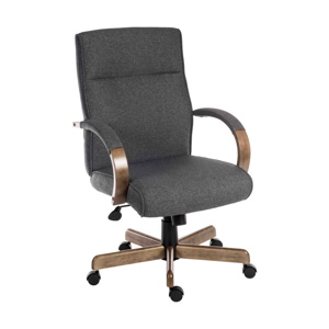 Greyson Executive Grey Fabric Armchair