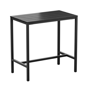 EKO 4 Leg Bar Height Table - Black