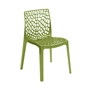 Zest Polypropylene Outdoor Side Chair - Anise Green