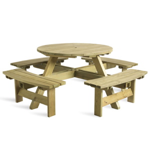 Round 8 Seat Picnic Table
