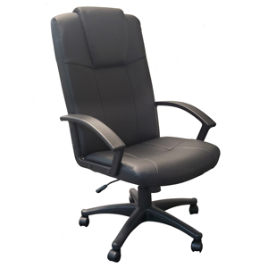 High Back Leather Effect Managers Armchair