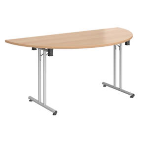 Semi Circular Folding Leg Table