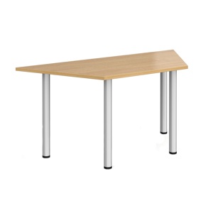 Trapezoidal Radial Leg Meeting Table