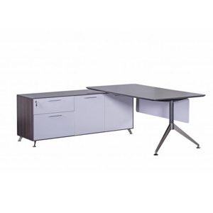 Nero - Corner Executive Desk with Left Hand Return Unit