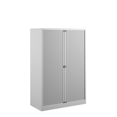 Bisley Tambour Cupboards 1570-1585mm - White