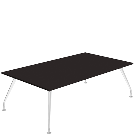 Massa Boardroom Table - 2400 - White Legs -  Ellmau Beech