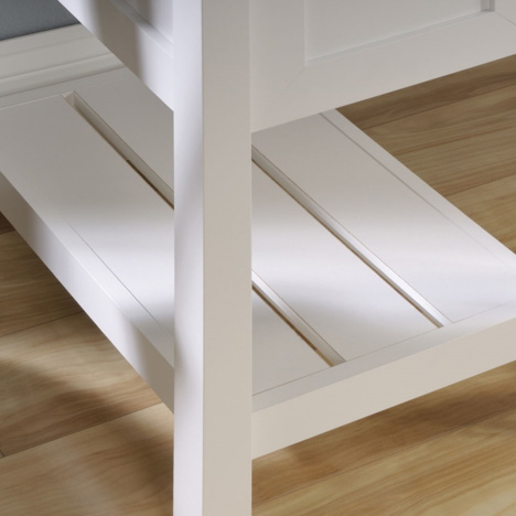 Shaker Style Desk Soft White