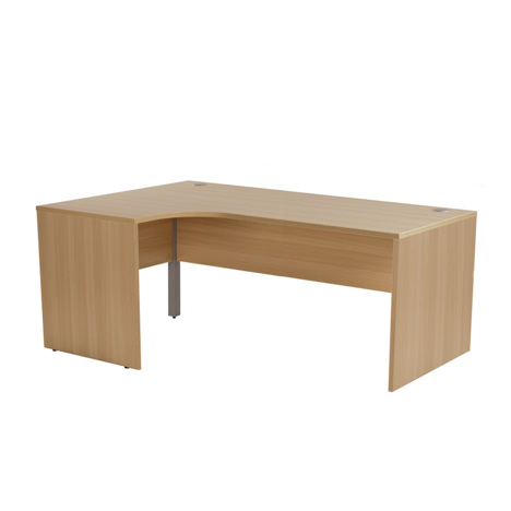 Panel Ended Radial Workstation - Left Hand - 1800 - Beech