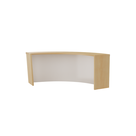 Reception Units - Corner Hood - W800 x D300 x H405mm - Oak