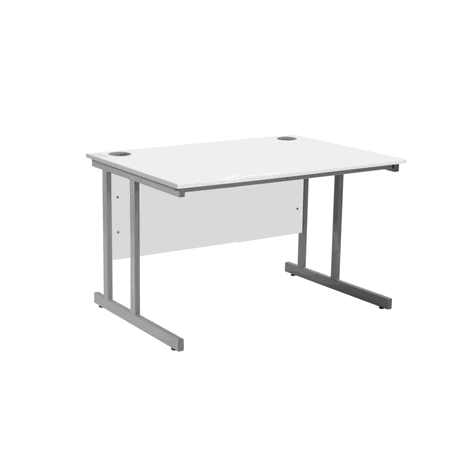 VDU Cantilever Workstation - 1200mm - 800mm Deep - White