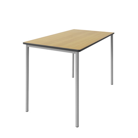 Grade Rectangle Table - Beech Top - Grey Frame