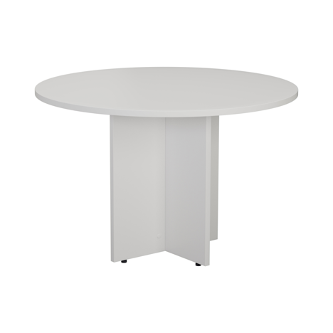 Round Meeting Table - White