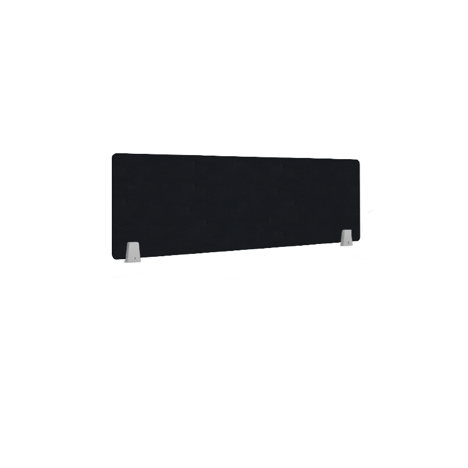 EcoEdge Desk Screen & Modesty Panels - 800 - Black