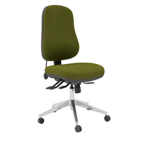 Ergo Plus Task Chair - No Arms - Chrome Base