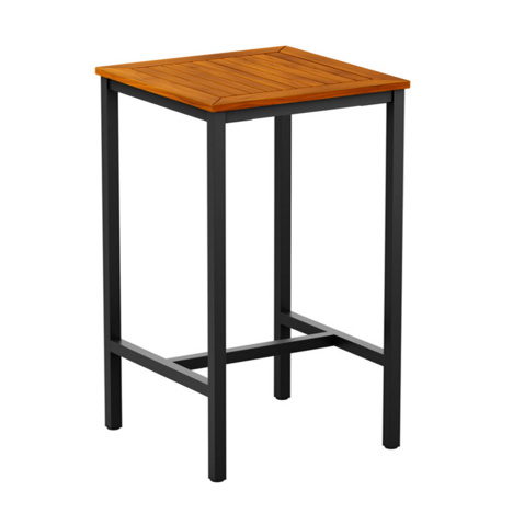 ICE Four Leg Poseur Table with Black Frame - 800 x 800mm