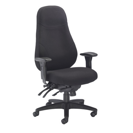 Cheetah Fabric Chair - Black