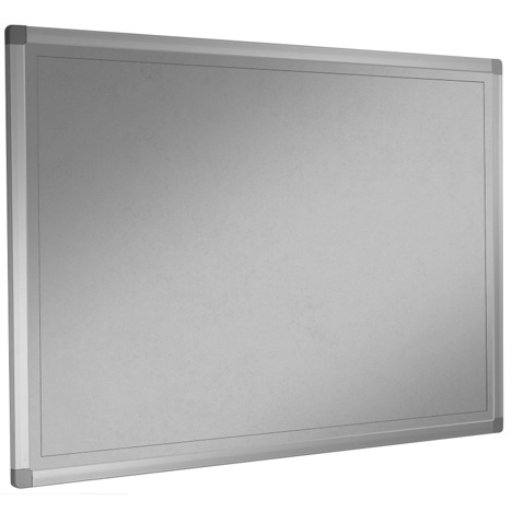 Felt Noticeboards - Aluminium - 2400 x 1200mm - Grey