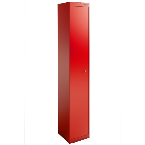 Bisley Metal Locker - Single Door - Red