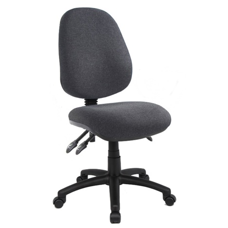 Vantage 200 Fabric Operator Chair - No Arms - Charcoal